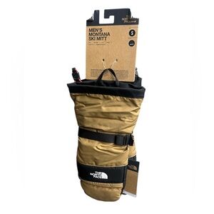 North Face S men’s tan Montana ski mittens